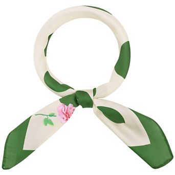 Polka Dots Square Scarf Neck Scarves Kerchief Neckerchief Headband for Women