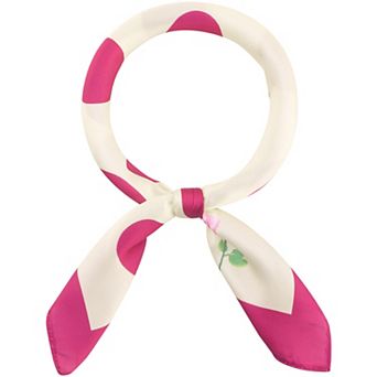 Polka Dots Square Scarf Neck Scarves Kerchief Neckerchief Headband for Women