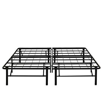 Boyd Sleep 18 Inch Foldable Metal Plaform Bed Frame With Tool Free Assembly