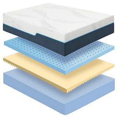Nautica Exhilirate 12" Cooling Air Flow Gel Memory Foam Mattress, Medium Firm Comfort