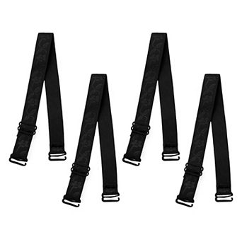 2 Pair 10/12/15/18/20mm Width Stretchable Shoulder Bra Straps Adjustable Elastic Straps for Women