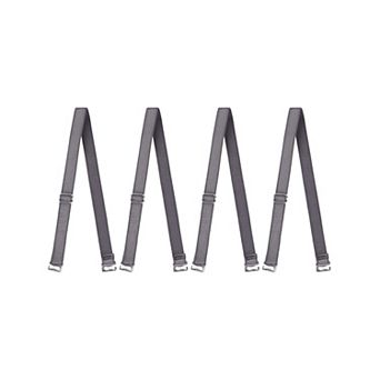 2 Pair 10/12/15/18/20mm Width Stretchable Shoulder Bra Straps Adjustable Elastic Straps for Women