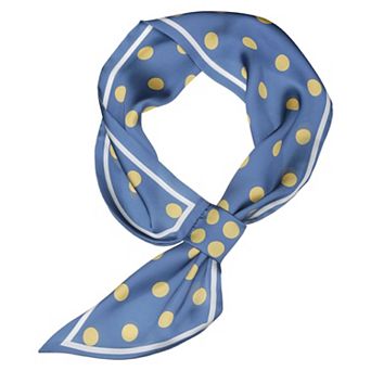 Women's Polka Dots Small Skinny Scarf Neck Scarves Double-Sided Neckerchief