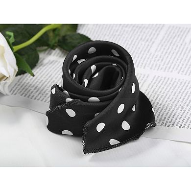 2Pcs 50 Polka Dots Square Scarf Head Neck Scarves