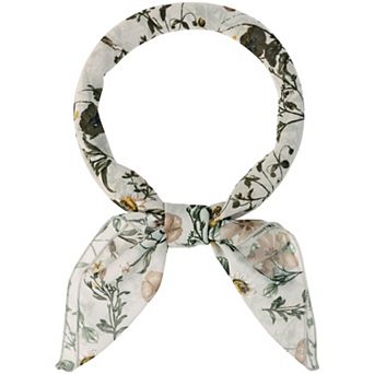 Women Chiffon Scarves Floral Print Square Kerchief Neck Scarf Neckerchief