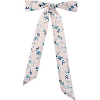 Women Floral Chiffon Scarves Square Neck Scarf Neckerchief Skinny Ribbon Hair Band