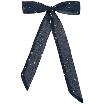 Women Gilding Metallic Shiny Star Scarves Skinny Long Ribbon Hair Band Neck Scarf Neckerchief