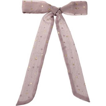 Women Gilding Metallic Shiny Star Scarves Skinny Long Ribbon Hair Band Neck Scarf Neckerchief