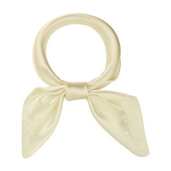 Women Solid Satin Scarves Small Square Silky Kerchief Neck Scarf Neckerchief