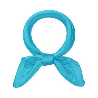 Women Solid Satin Scarves Small Square Silky Kerchief Neck Scarf Neckerchief