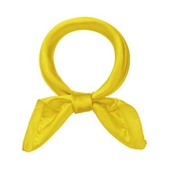 Women Solid Satin Scarves Small Square Silky Kerchief Neck Scarf Neckerchief