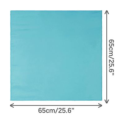 Women Solid Gradient Chiffon Scarves Square Soft Sheer Neck Scarf Neckerchief