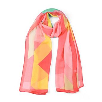 Chiffon Shawls Long Geometric Style Beach Scarf Swimwear Wrap Scarves for Women