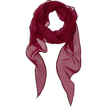 Women Plain Large Scarves, Solid Rhombus Wrinkle Neck Scarf Beach Gauze Wrap Shawl for Men Women
