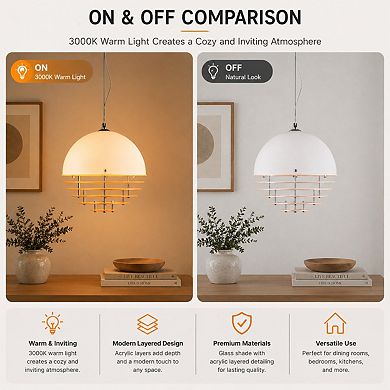 Modern Sunset Orb Pendant Light