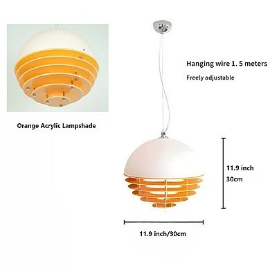 Modern Sunset Orb Pendant Light