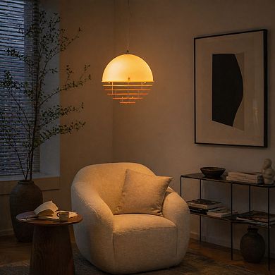 Modern Sunset Orb Pendant Light