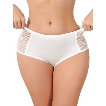 Women's High Waisted Briefs Tummy Control Panties Slimming Underwear Breathable Mesh Panty
