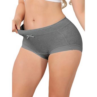 Women's High Waisted Cotton Underwear Seamless Full Coverage Classic Briefs