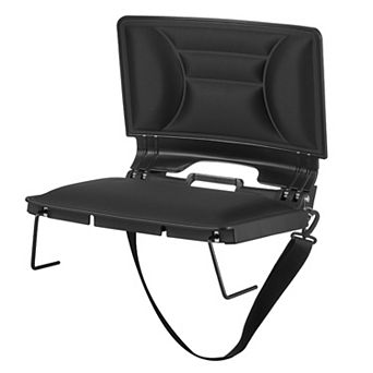 YIORTWO Portable Folding Stadium Seat with Back Support Shoulder Strap and Bleacher Hooks