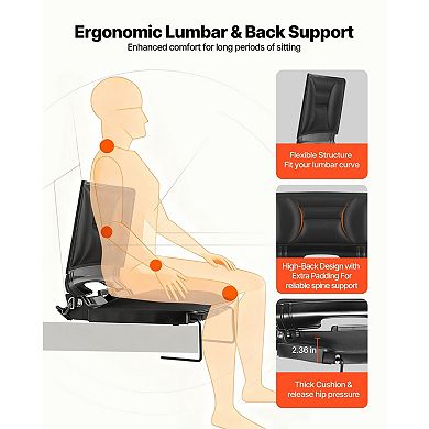 YIORTWO Portable Folding Stadium Seat with Back Support Shoulder Strap and Bleacher Hooks