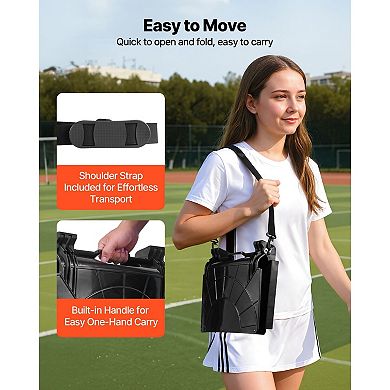 YIORTWO Portable Folding Stadium Seat with Back Support Shoulder Strap and Bleacher Hooks