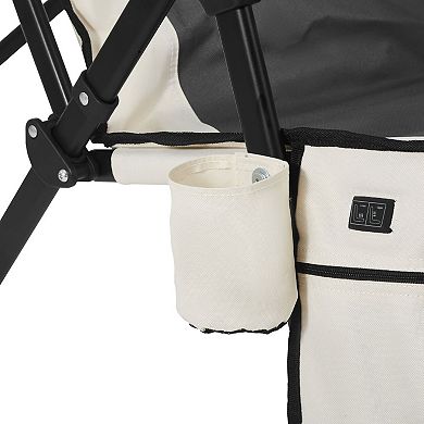 YIORTWO Heated Camping Chair Folding Chair with 3 Heat Settings