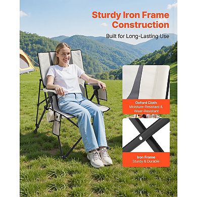 YIORTWO Heated Camping Chair Folding Chair with 3 Heat Settings