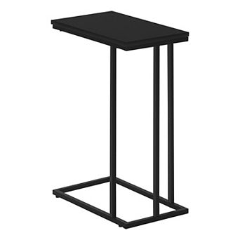 Modern Contemporary C-shaped Black Metal Table