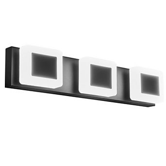 3-Light Modern Dimmable LED Acrylic Bathroom Vanity Light Over Mirror