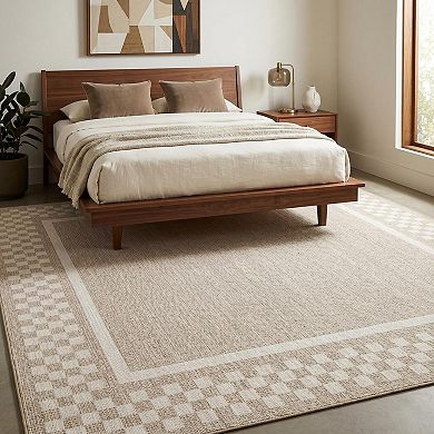 Fashionwu Solid Soft Rug Modern Border Floor Carpet for Living Room Washable Non Slip Foldable Mats