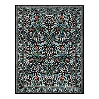 Fashionwu Pastoral Floral Rug for Apartment Soft Carpet Washable Non Slip Mats for Farmhouse Decor