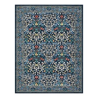 Fashionwu Pastoral Floral Rug for Apartment Soft Carpet Washable Non Slip Mats for Farmhouse Decor