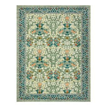 Fashionwu Pastoral Floral Rug for Apartment Soft Carpet Washable Non Slip Mats for Farmhouse Decor