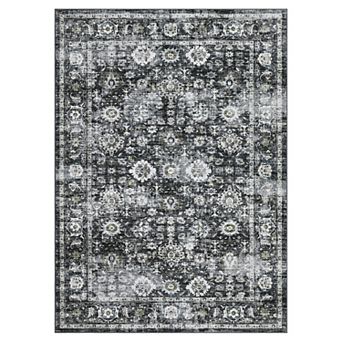 Fashionwu Vintage Rug for Apartment Soft Floor Carpet Washable Non Slip Mats for Farmhouse Decor