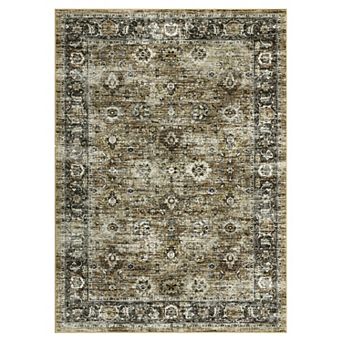 Fashionwu Vintage Rug for Apartment Soft Floor Carpet Washable Non Slip Mats for Farmhouse Decor