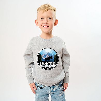 Grand Teton National Park Badge - Youth Graphic Sweatshirt