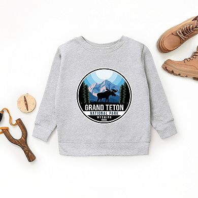 Grand Teton National Park Badge - Youth Graphic Sweatshirt
