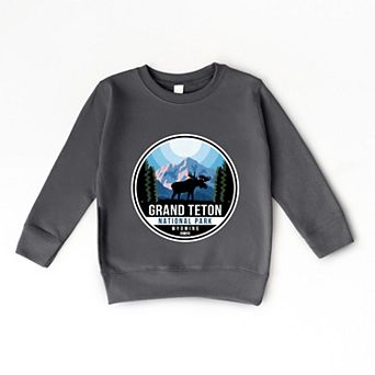 Grand Teton National Park Badge - Youth Graphic Sweatshirt