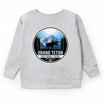 Grand Teton National Park Badge - Youth Graphic Sweatshirt
