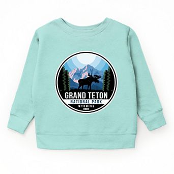 Grand Teton National Park Badge - Youth Graphic Sweatshirt