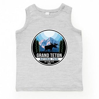 Grand Teton National Park Badge - Youth Tank Top