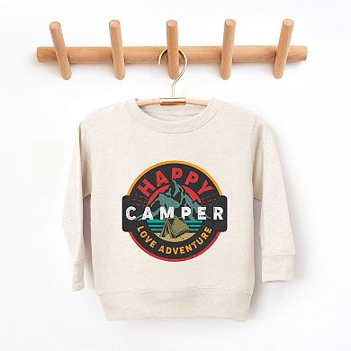 Happy Camper Badge - Youth Graphic Sweatshirt