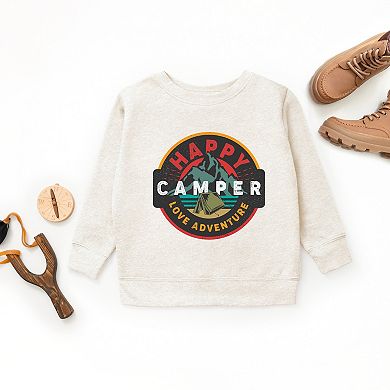 Happy Camper Badge - Youth Graphic Sweatshirt
