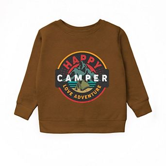 Happy Camper Badge - Youth Graphic Sweatshirt