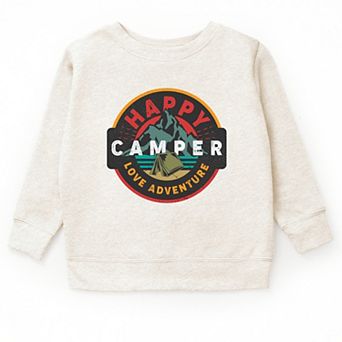Happy Camper Badge - Youth Graphic Sweatshirt