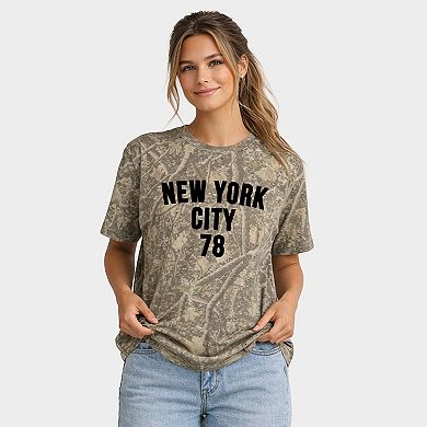 New York City Arched 78 Puff Print - Women's Heavyweight Crew