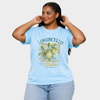 Limoncello Frame - Women's Plus Sized Garment Dyed Graphic T-Shirt