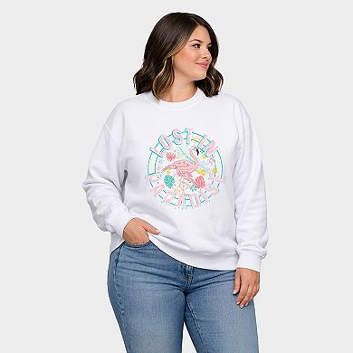 Lost In Paradise - Women's Plus Sized Graphic Sweatshirt