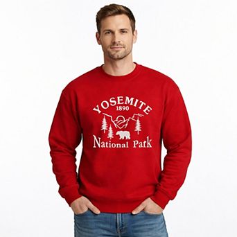 Embroidered Yosemite National Park - Men's Graphic Sweatshirt